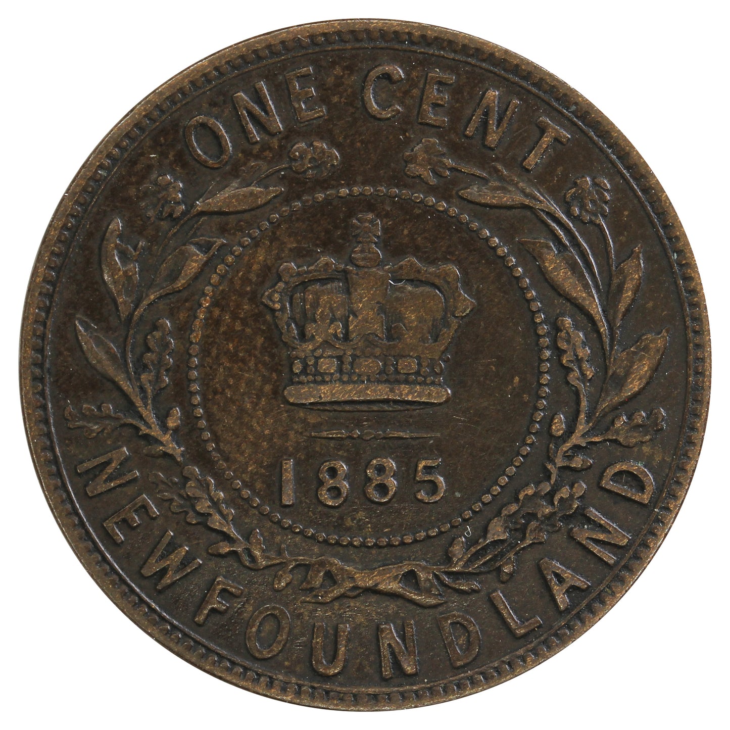 1885 Newfoundland 1-cent Very Fine (VF20) $