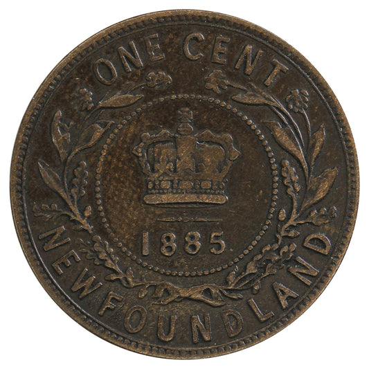 1885 Newfoundland 1-cent Very Fine (VF20) $