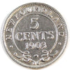 1903 Newfoundland 5-cents F-VF (F15)