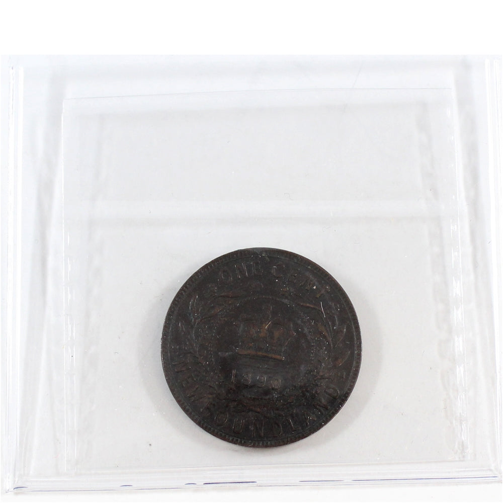 1890 Newfoundland 1-cent ICCS Certified EF40