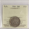 1864 New Brunswick 20-cents ICCS Certified F15