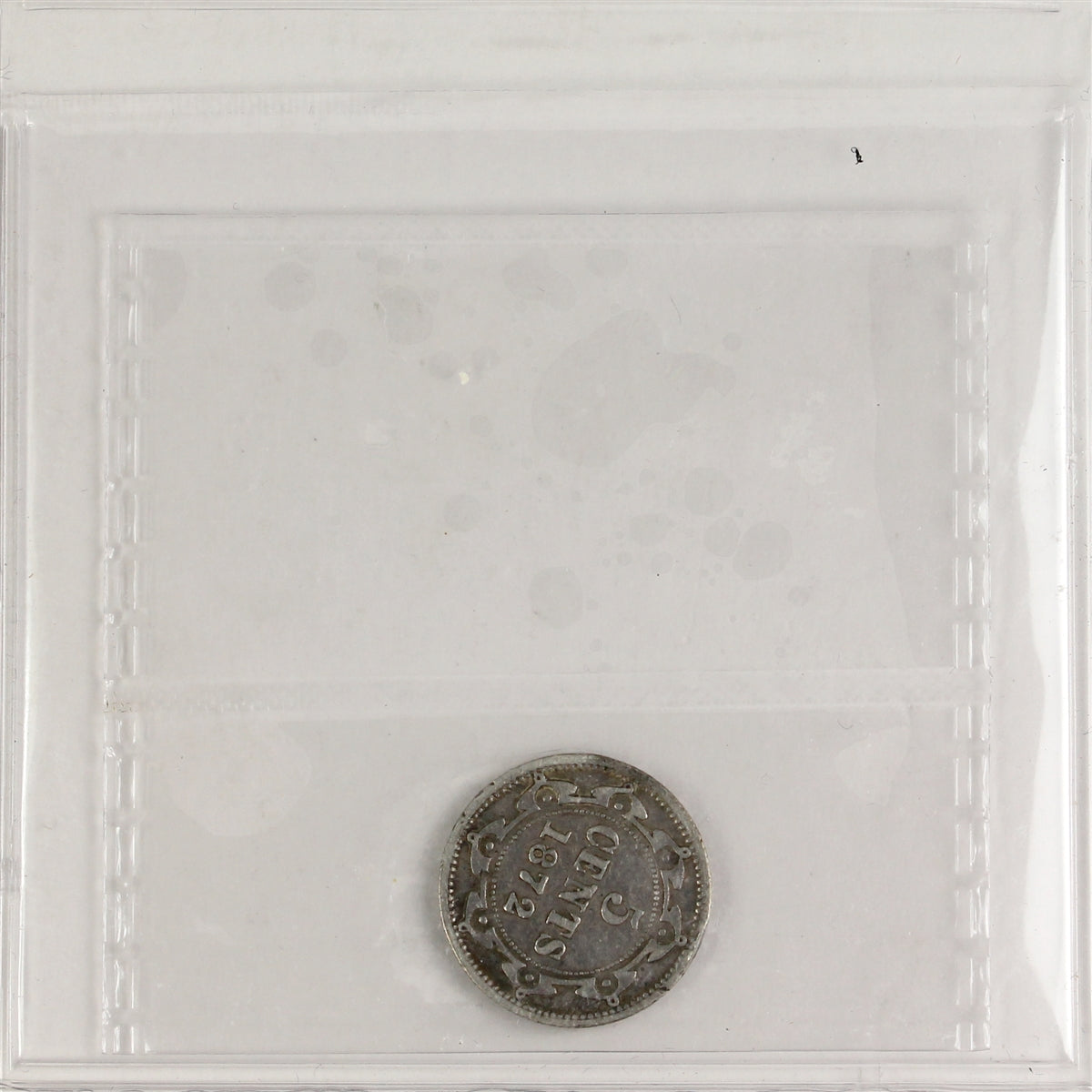 1872H Newfoundland 5-cents ICCS Certified F15
