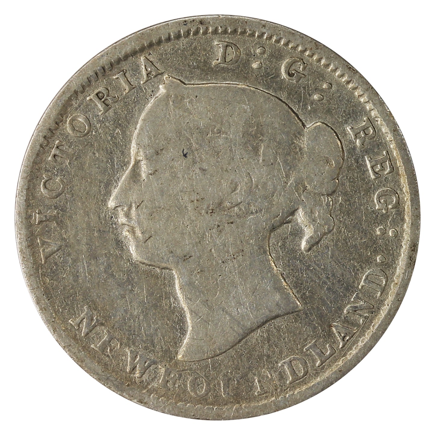 1890 Newfoundland 5-cents G-VG (G6)
