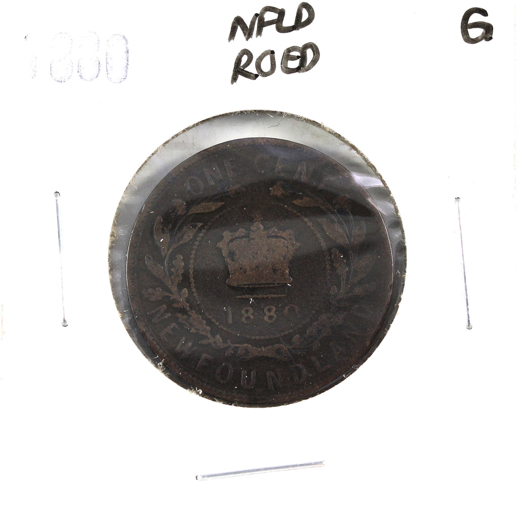 1880 R.0 E.D Newfoundland 1-cent Good (G4)