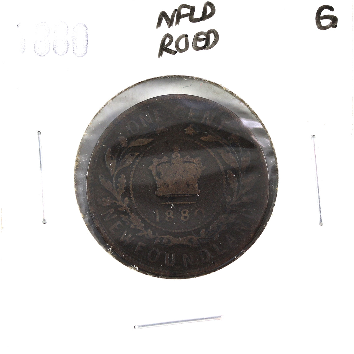 1880 R.0 E.D Newfoundland 1-cent Good (G4)