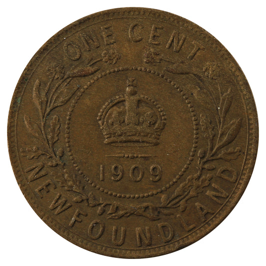 1909 Newfoundland 1-cent Extra Fine (EF40)