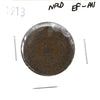 1913 Newfoundland 1-cent EF-AU (EF45)