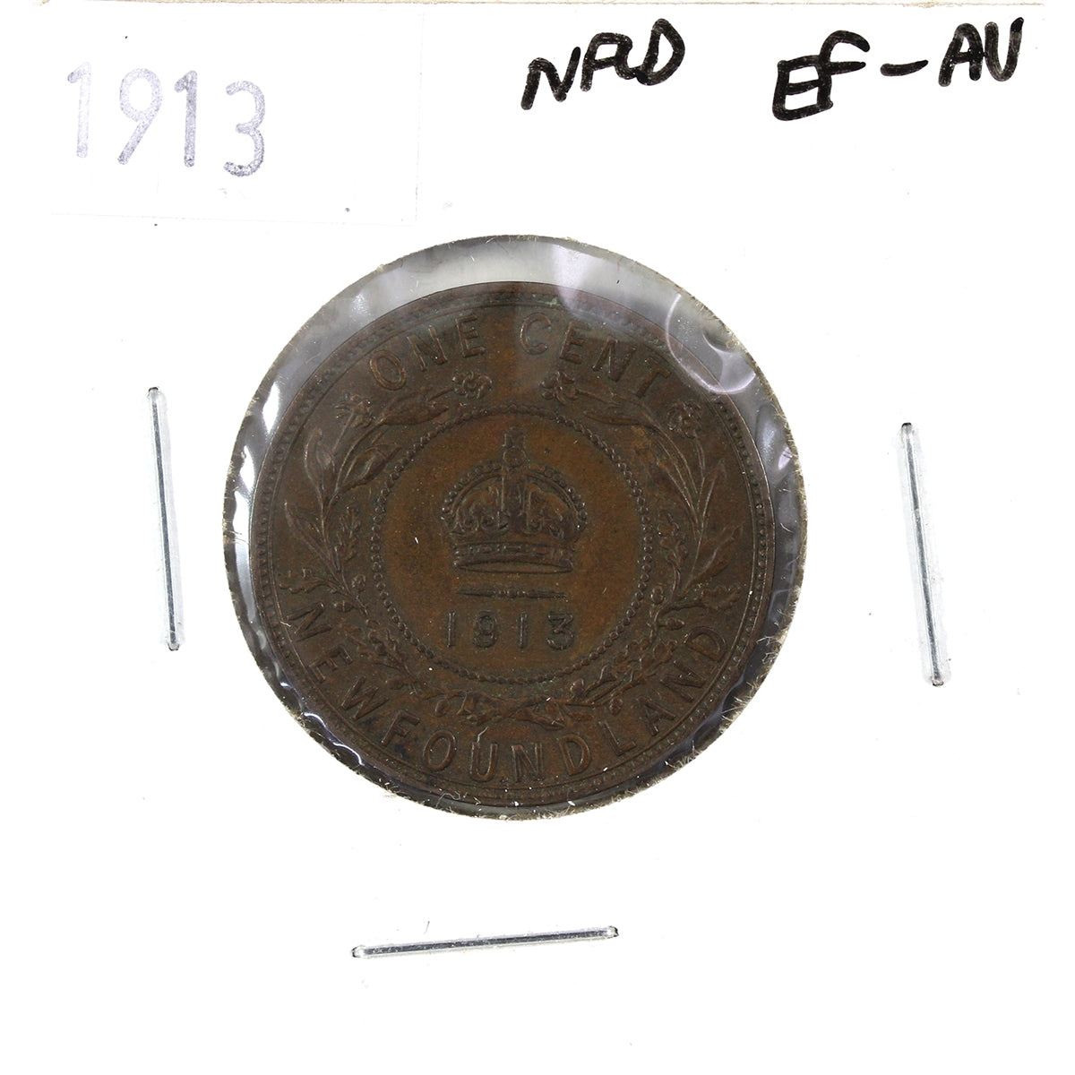1913 Newfoundland 1-cent EF-AU (EF45)