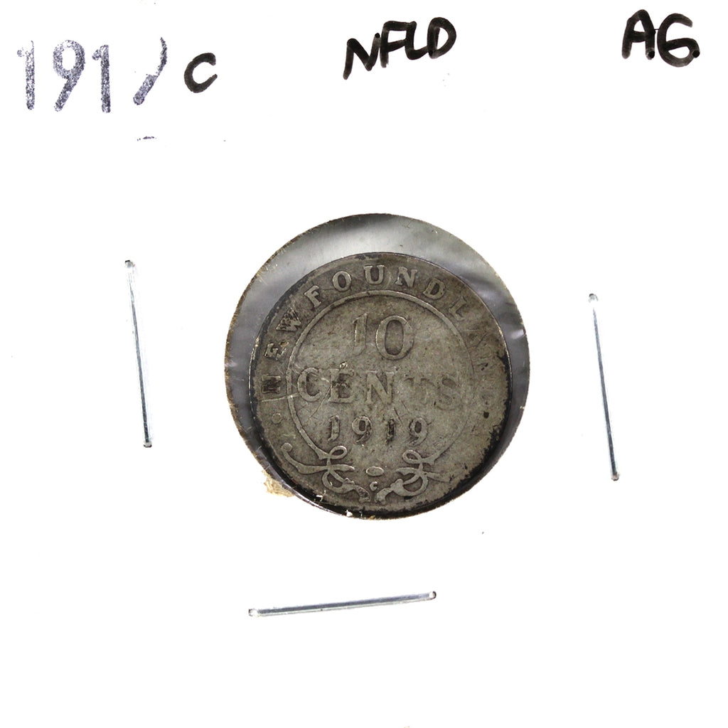 1919C Newfoundland 10-cents About Good (AG3)