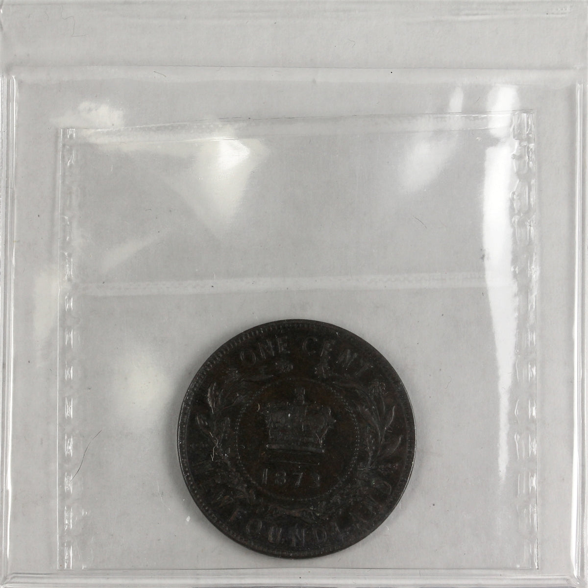 1873 Newfoundland 1-cent ICCS Certified EF40