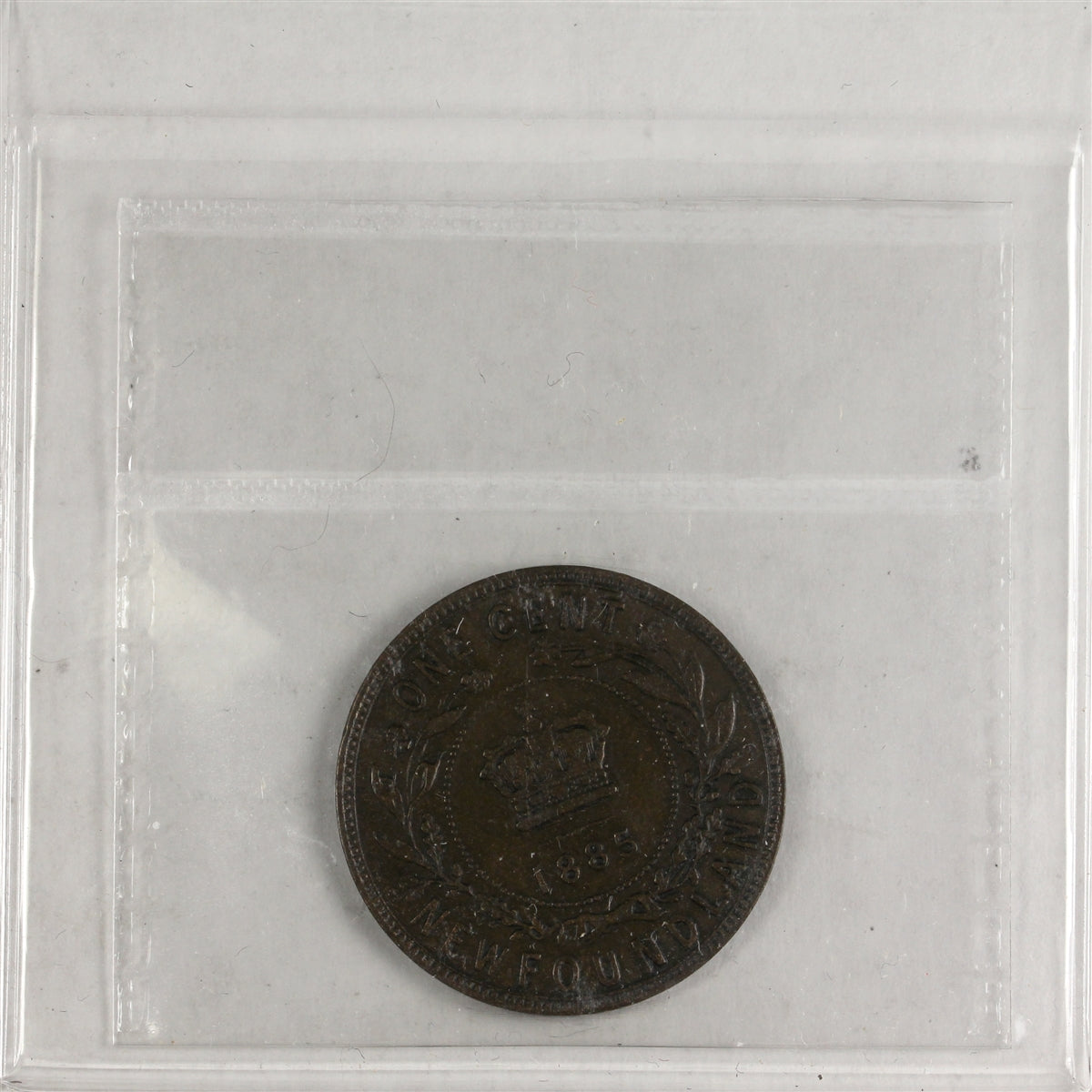 1885 Newfoundland 1-cent ICCS Certified EF40