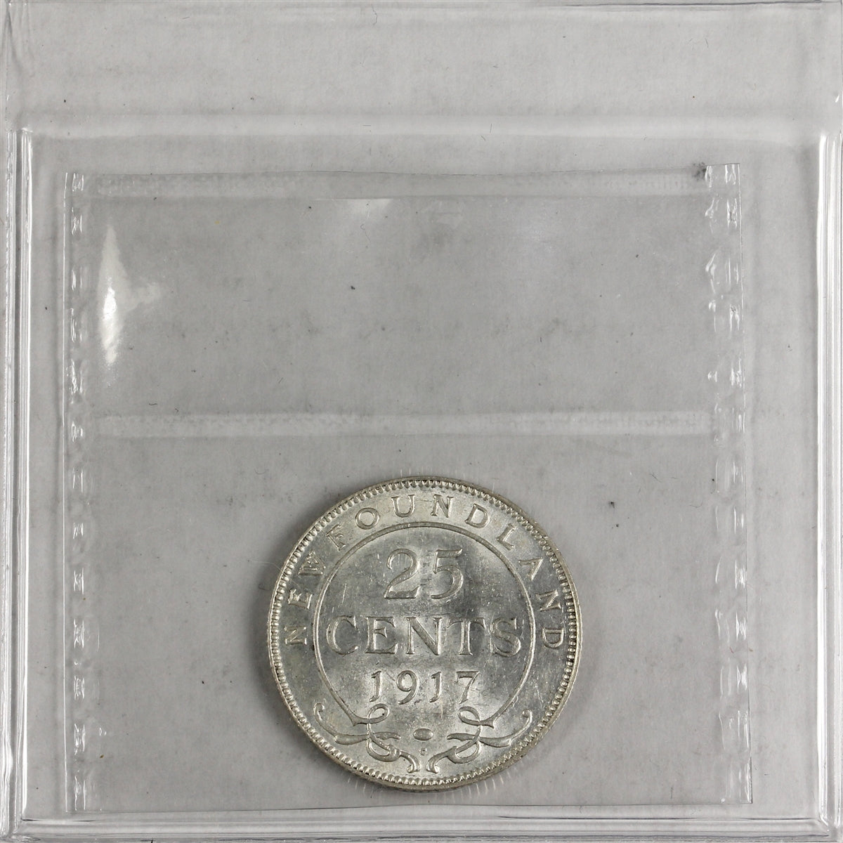 1917C Newfoundland 25-cents ICCS Certified MS60 (XXR 710)