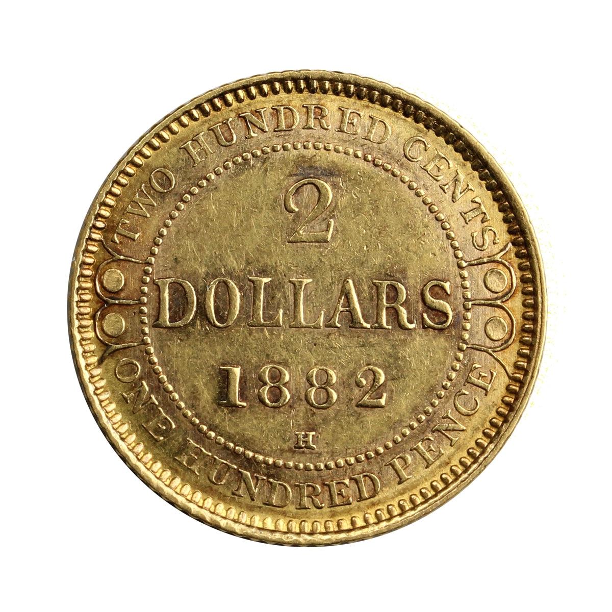 1882H Newfoundland $2 Gold Almost Uncirculated (AU50) $ – Colonial