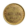 1882H Newfoundland $2 Gold Almost Uncirculated (AU50) $