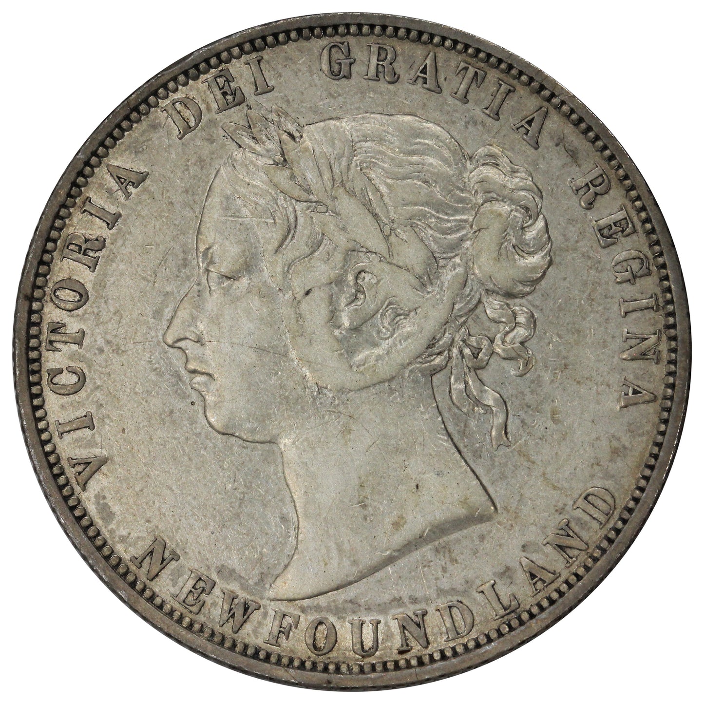 1873 Newfoundland 50-cents Very Fine (VF20) $