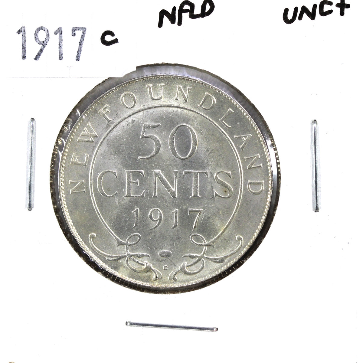 1917C Newfoundland 50-cents UNC+ (MS62) $