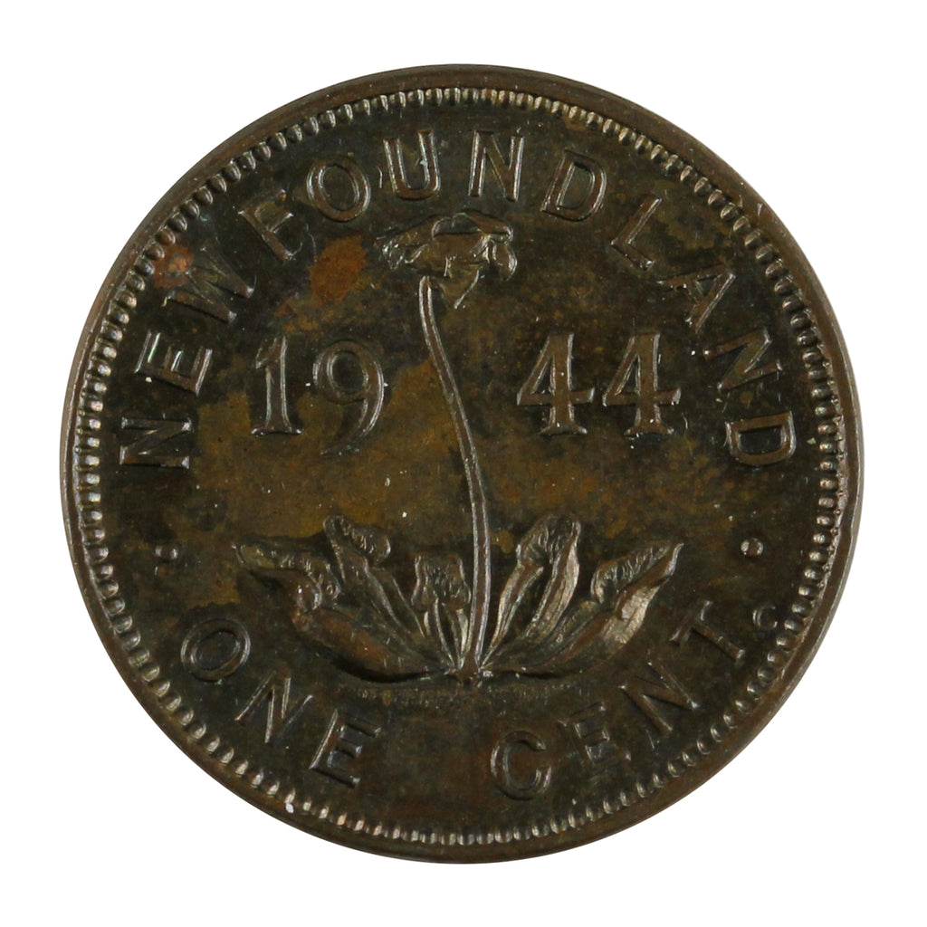 1944C Newfoundland 1-cent Almost Uncirculated (AU50) $