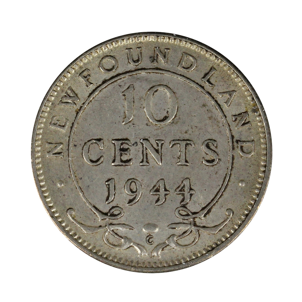 1944C Newfoundland 10-cents EF-AU (EF-45) $