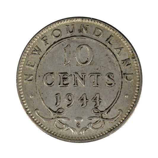 1944C Newfoundland 10-cents EF-AU (EF-45) $