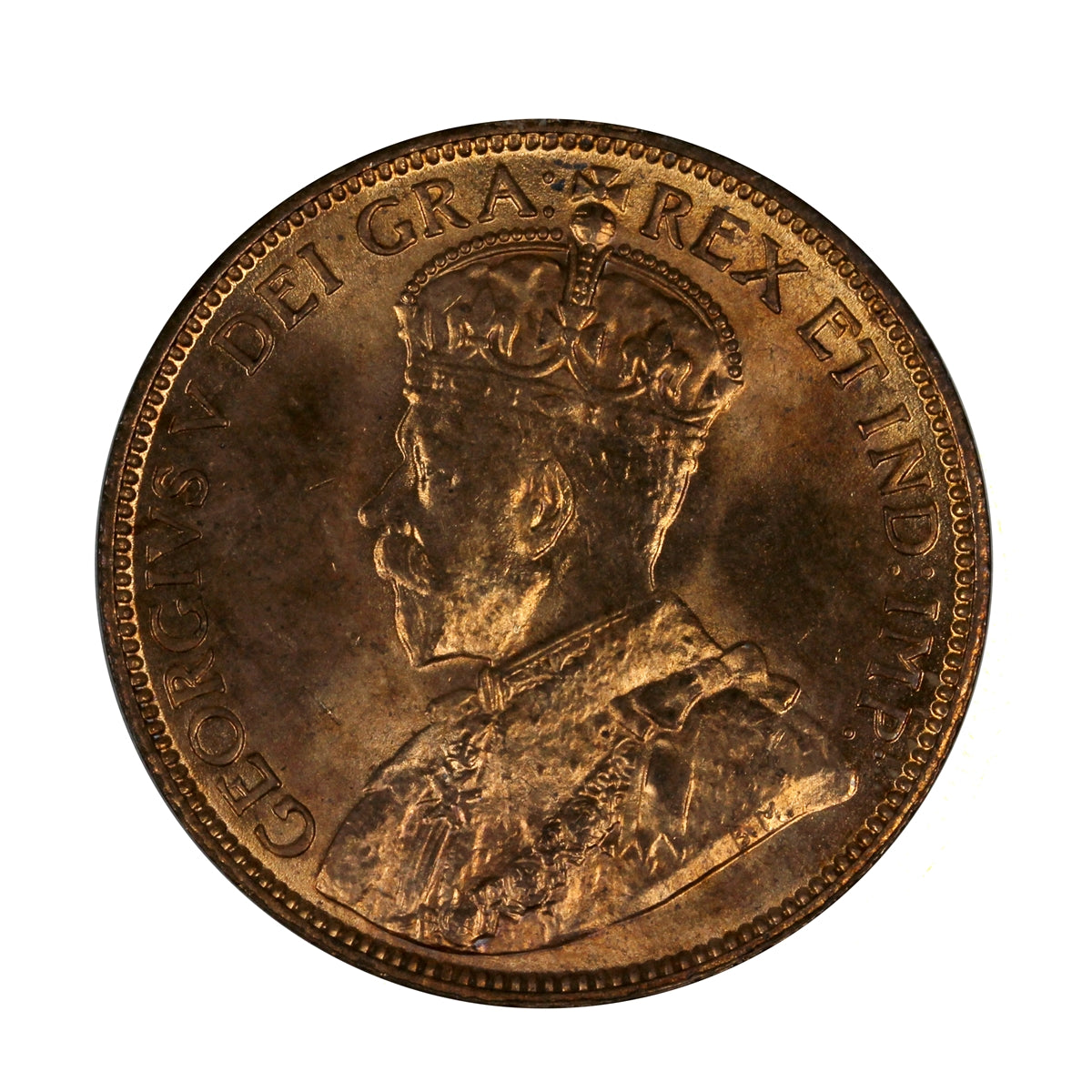 1913 Newfoundland 1-cent Choice Brilliant Uncirculated (MS64) $