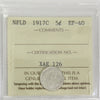 1917C Newfoundland 5-cents ICCS Certified EF40
