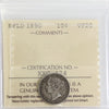 1890 Newfoundland 10-cents ICCS Certified VF20