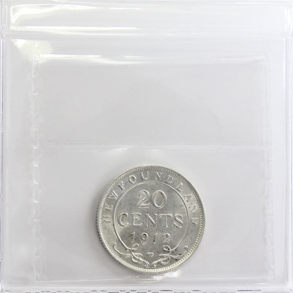 1912 Newfoundland 20-cents ICCS Certified EF40