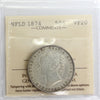 1874 Newfoundland 50-cents ICCS Certified VF20