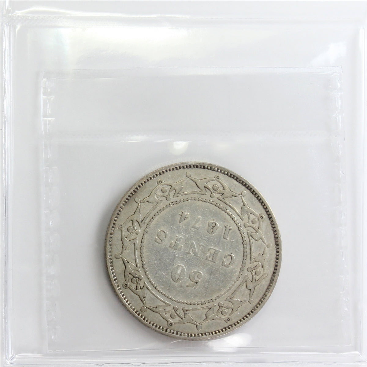 1874 Newfoundland 50-cents ICCS Certified VF20