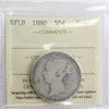 1880 Newfoundland 50-cents ICCS Certified G6