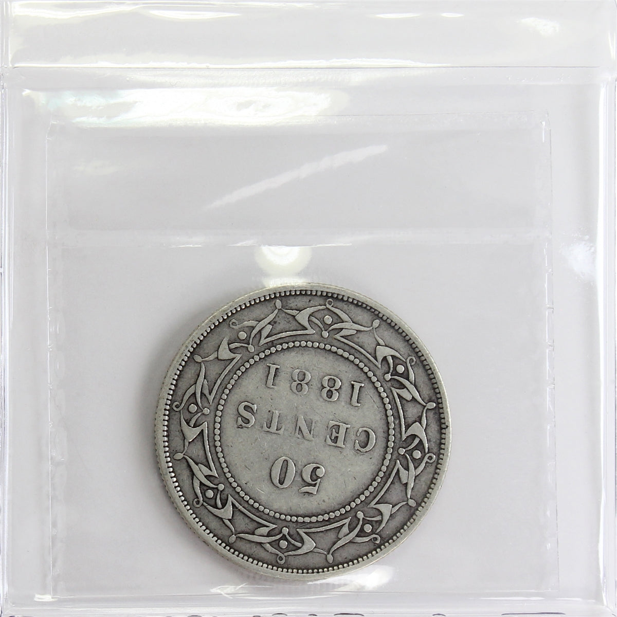 1881 Newfoundland 50-cents ICCS Certified F12