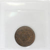 1891 Large Bud Nova Scotia 1-cent ICCS Certified MS60 Trace Red