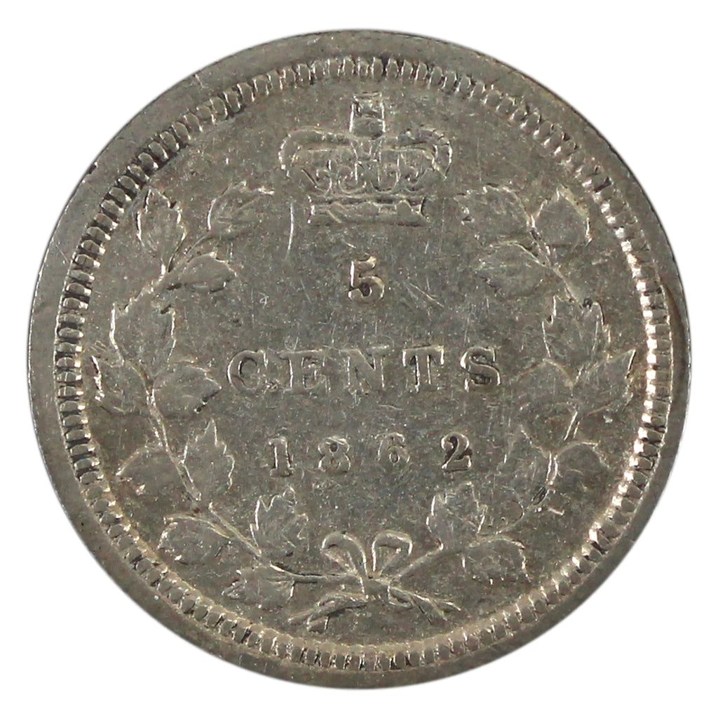 1862 New Brunswick 5-cents Very Fine (VF20) $