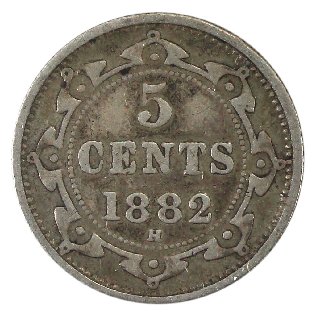 1882H Newfoundland 5-cents Fine (F12) $