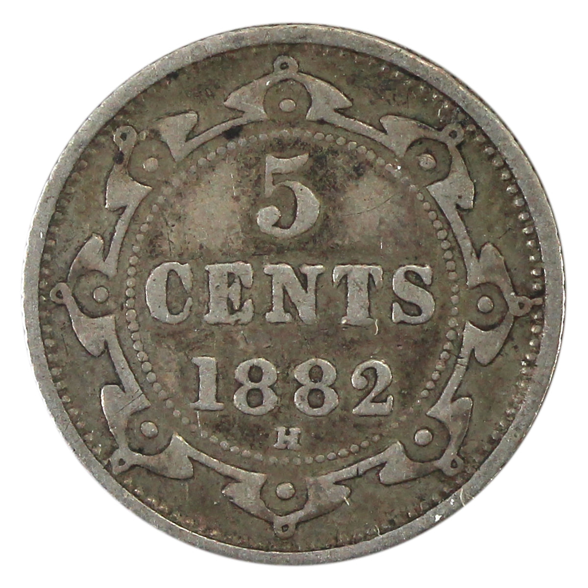 1882H Newfoundland 5-cents Fine (F12) $