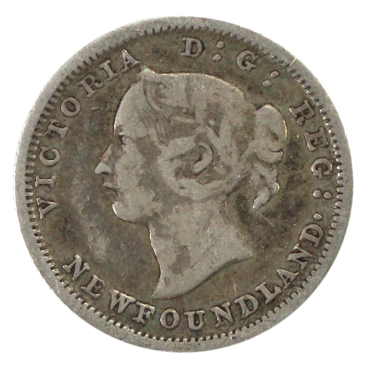 1882H Newfoundland 5-cents Fine (F12) $