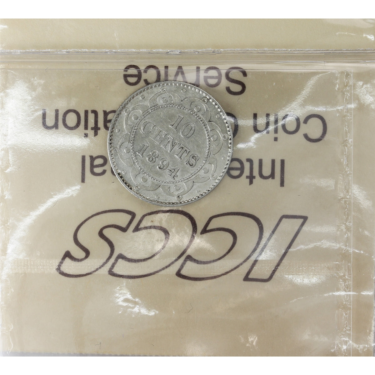 1894 Obv. 3 Newfoundland 10-cents ICCS Certified EF40