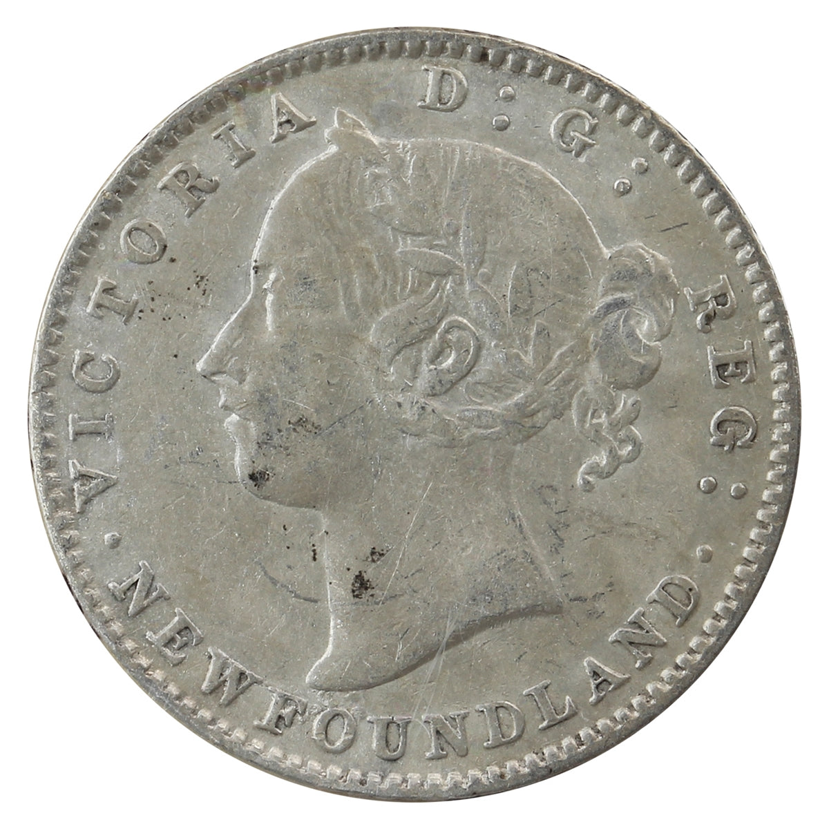 1894 Obv. 3 Newfoundland 10-cents ICCS Certified EF40