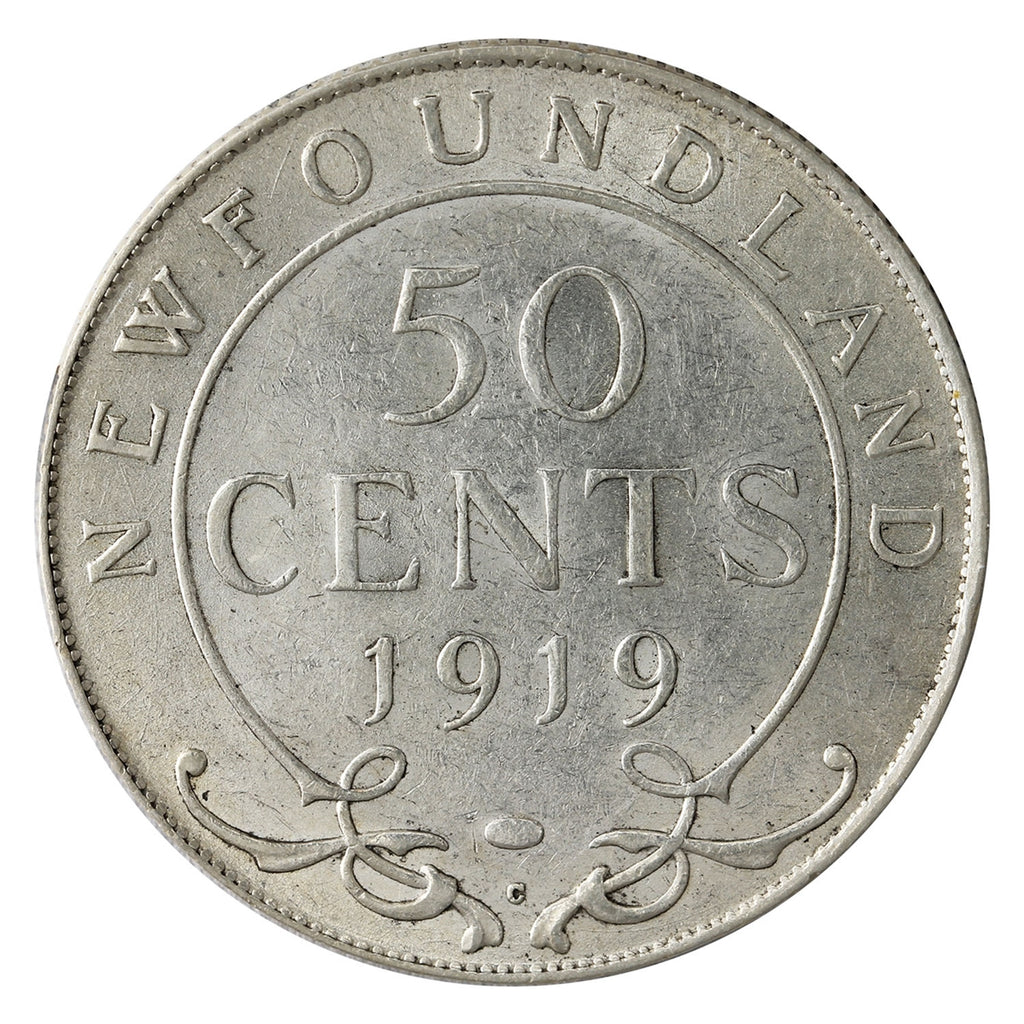 1919C Newfoundland 50-cents Extra Fine (EF40)