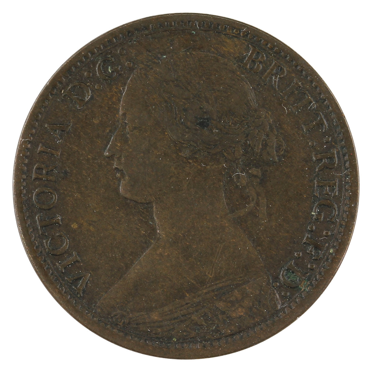 1861 New Brunswick 1/2 Cent Very Fine (VF20) $