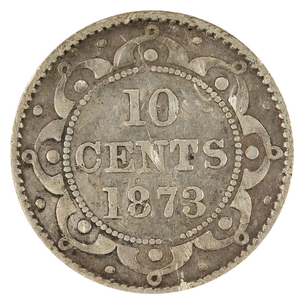 1873 Newfoundland 10-cents VG-F (VG-10) $