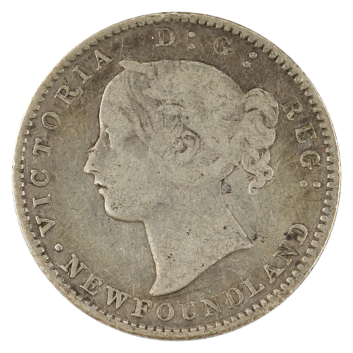 1873 Newfoundland 10-cents VG-F (VG-10) $