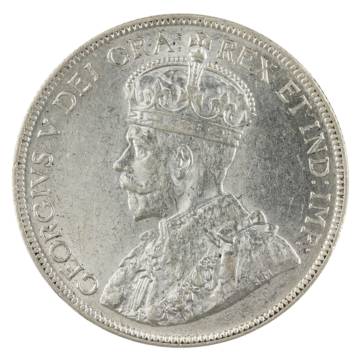 1918C Newfoundland 50-cents Almost Uncirculated (AU50) $