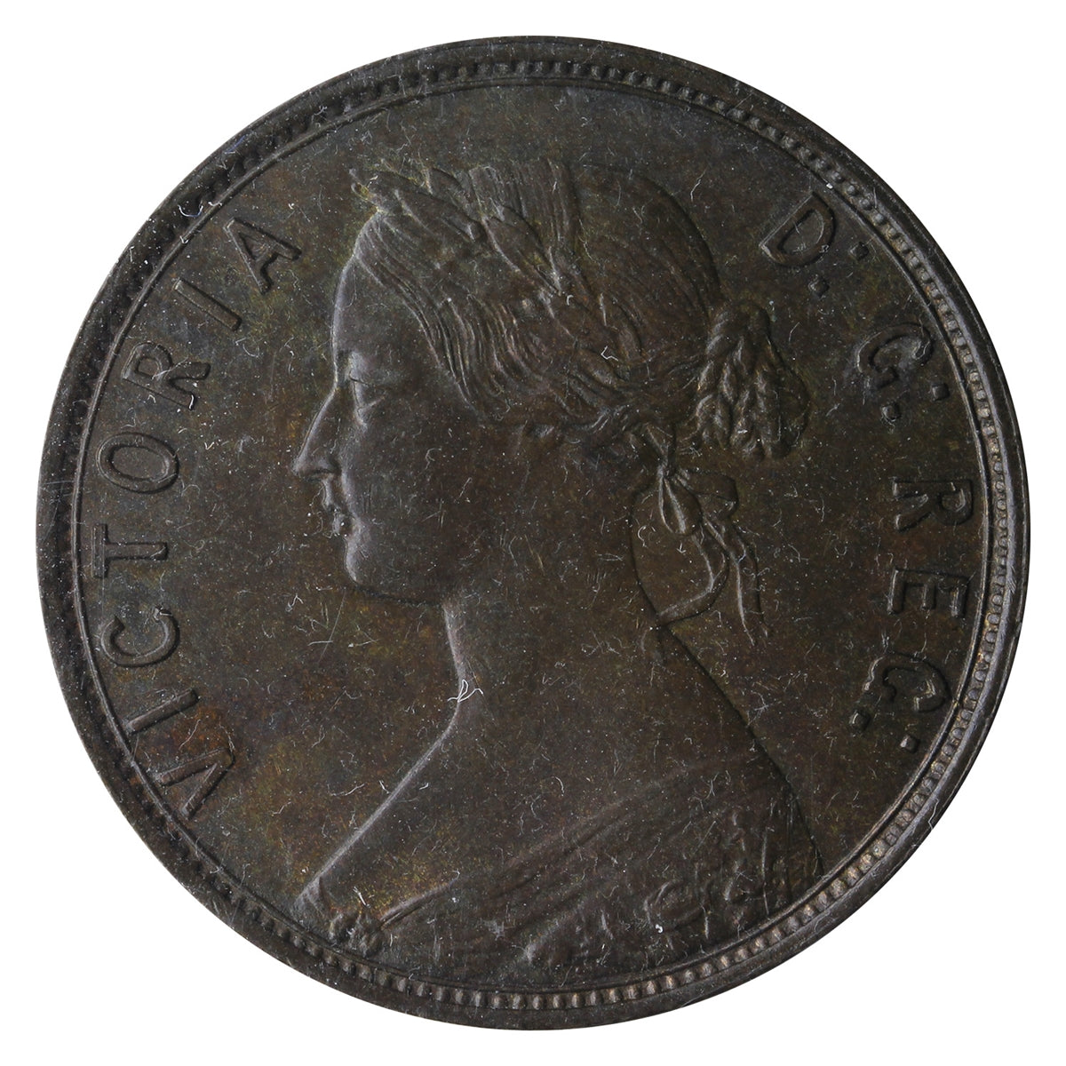 1896 Newfoundland 1-cent ICCS Certified MS60 Brown