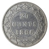 1896 Obv. 2 Newfoundland 20-cents ICCS Certified EF40