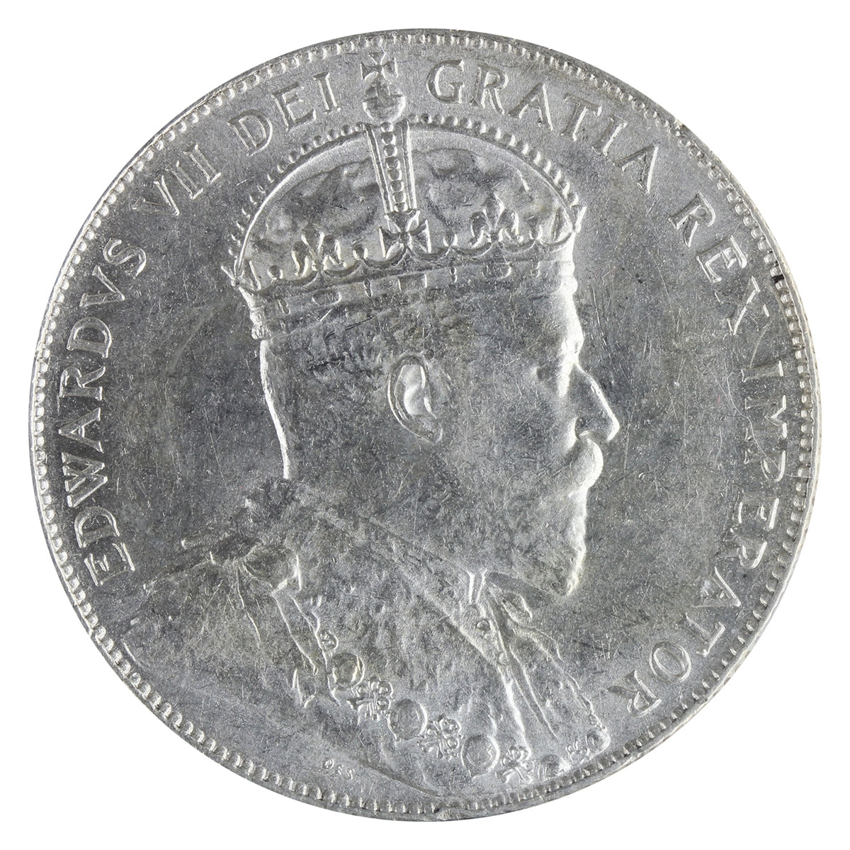 1908 Newfoundland 50-cents ICCS Certified AU50