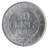 1908 Newfoundland 50-cents ICCS Certified AU50