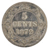 1872H Newfoundland 5-cents VG-F (VG10) $