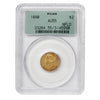 1880 Newfoundland Gold $2 PCGS Certified AU-55