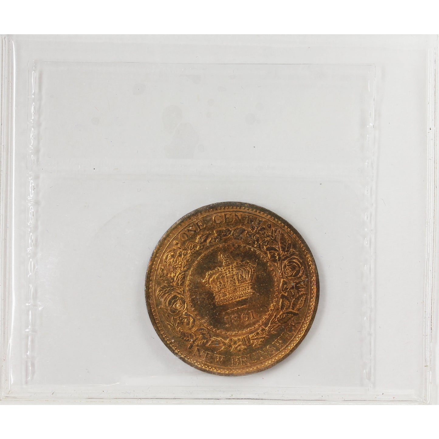 1861 New Brunswick 1-cent ICCS Certified MS64 (EA 069)